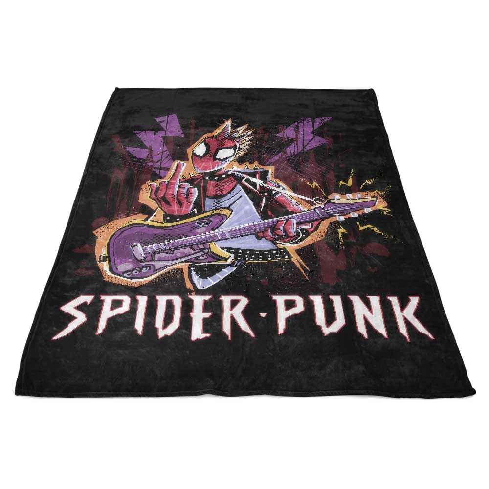 Cozy Spider Punk Fleece Blanket for Ultimate Comfort