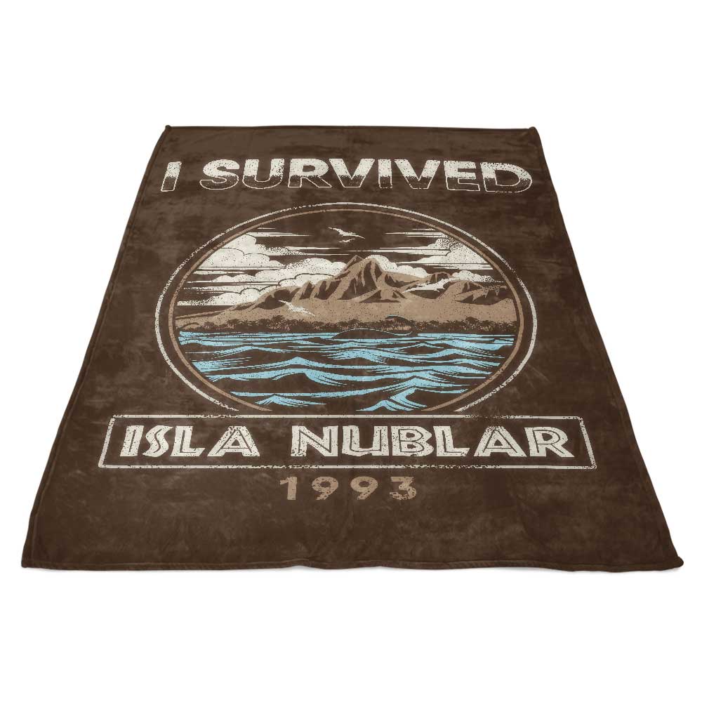 Cozy Fleece Blanket Inspired by 'I Survived Isla Nublar'