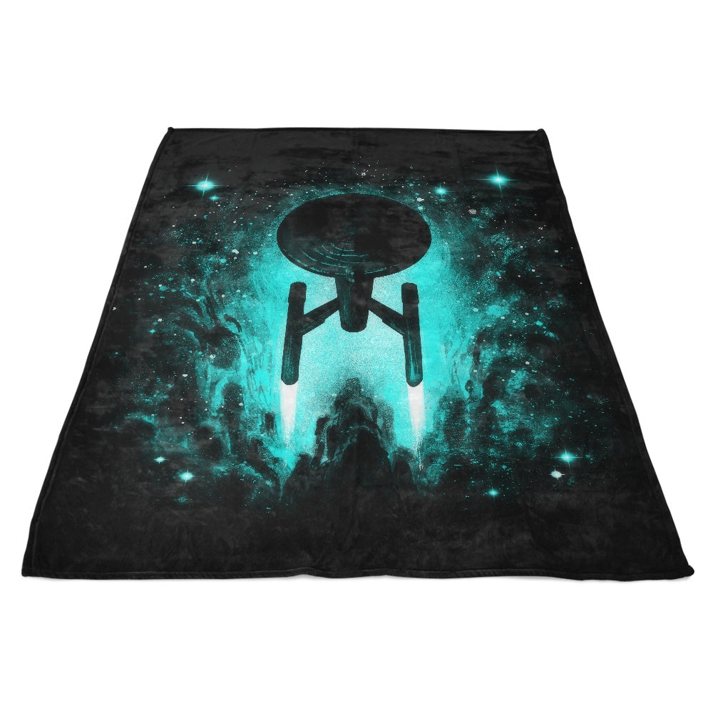 Cosmic Voyage Fleece Blanket for Comfortable Space - Inspired Relaxation