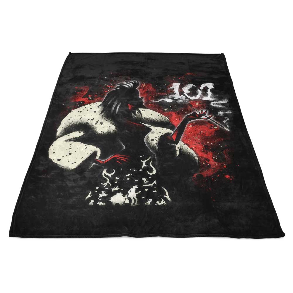 Ultra-Soft Devil Woman Fleece Blanket by Alemaglia