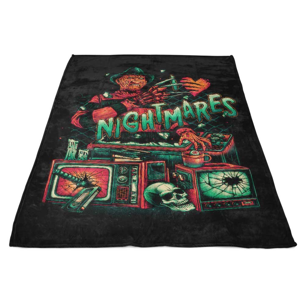 I Heart Nightmares Cosy Fleece Blanket by Glitchygorilla