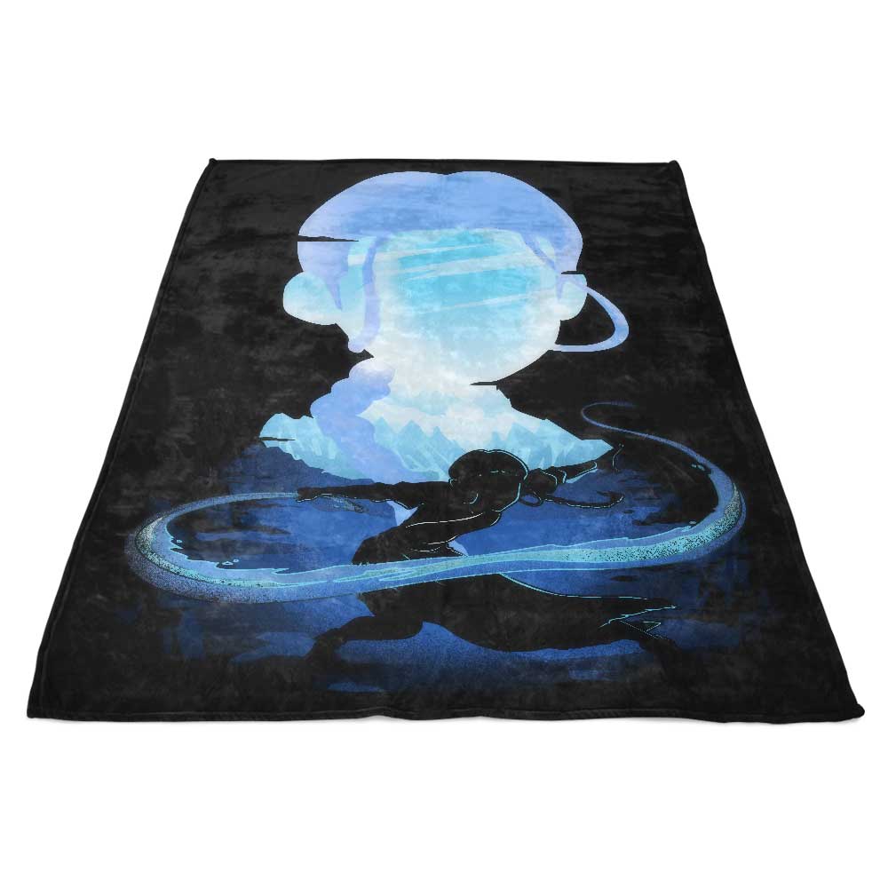Water and Ice Themed Polyester Fleece Blanket for Ultimate Comfort