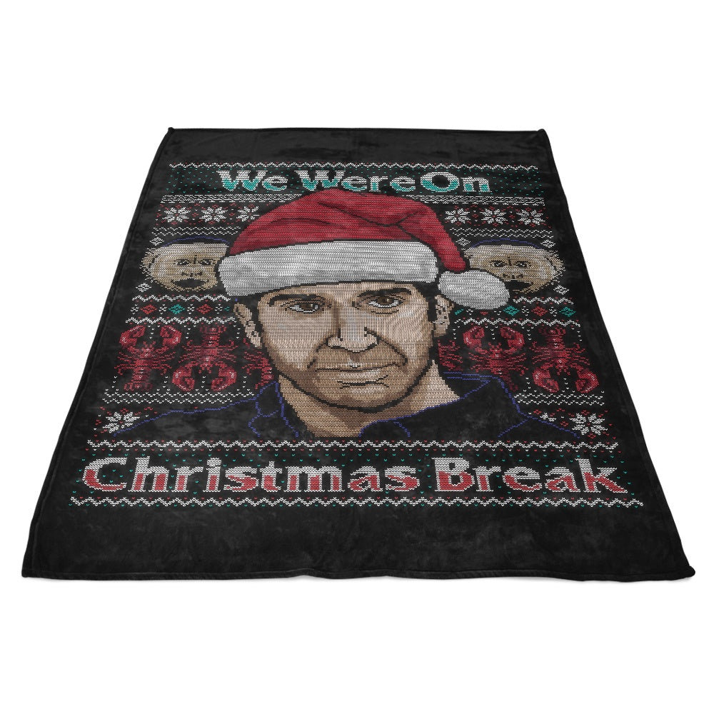 Cozy Christmas-themed Fleece Blanket for a Warm Break