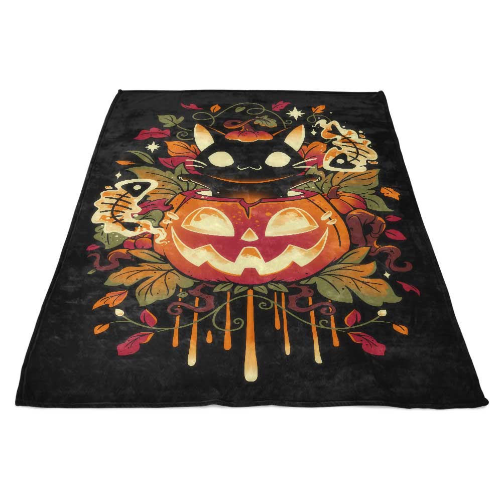 Autumn Tricks Cozy Fleece Blanket for Comfortable Seasons