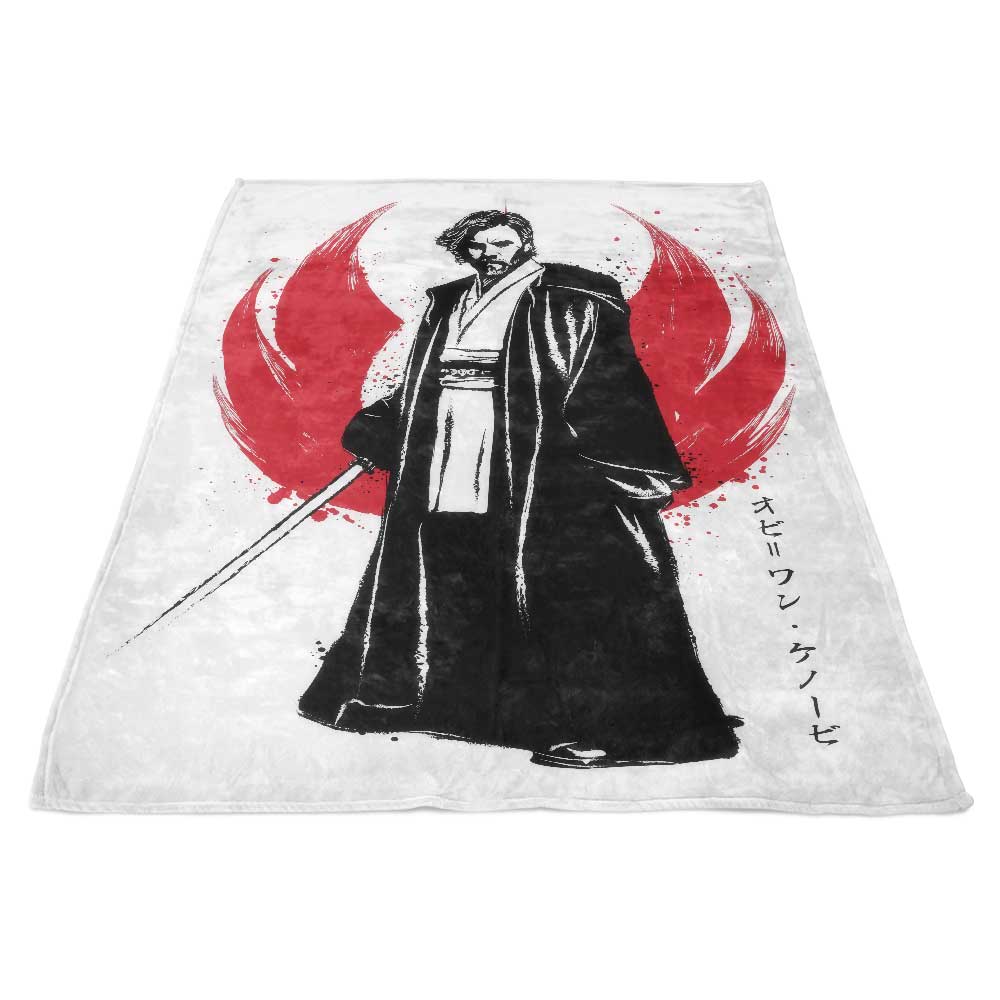 General Sumi-e Luxury Fleece Blanket by Dr. Monekers