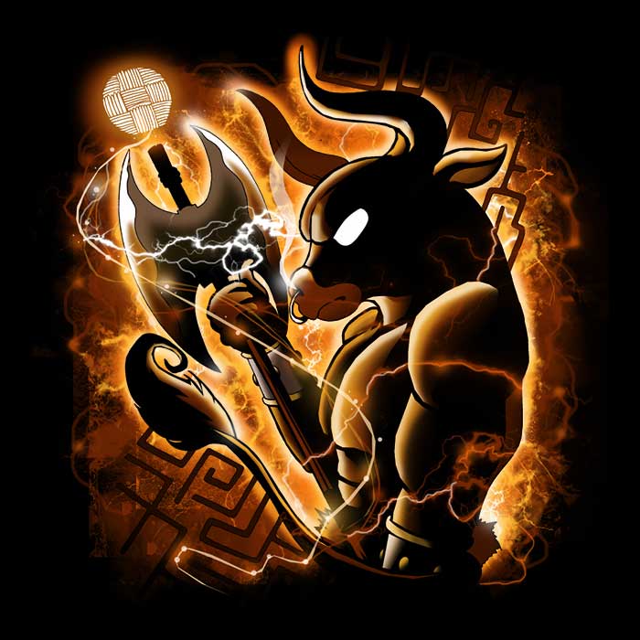 Minotaur Themed Ultra - Soft Polyester Fleece Blanket