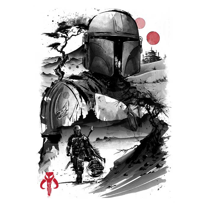 Dr. Monekers' High - quality Desert Hunter Sumi - e Fleece Blanket