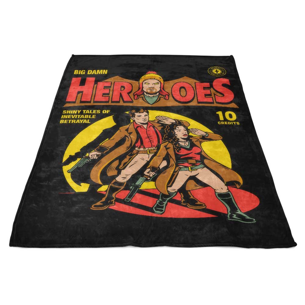Ultra - Soft Heroes Comic Polyester Fleece Blanket