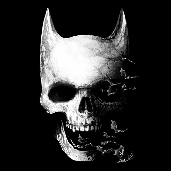 Alemaglia's Bat Skull Pattern Fleece Blanket for Comfort