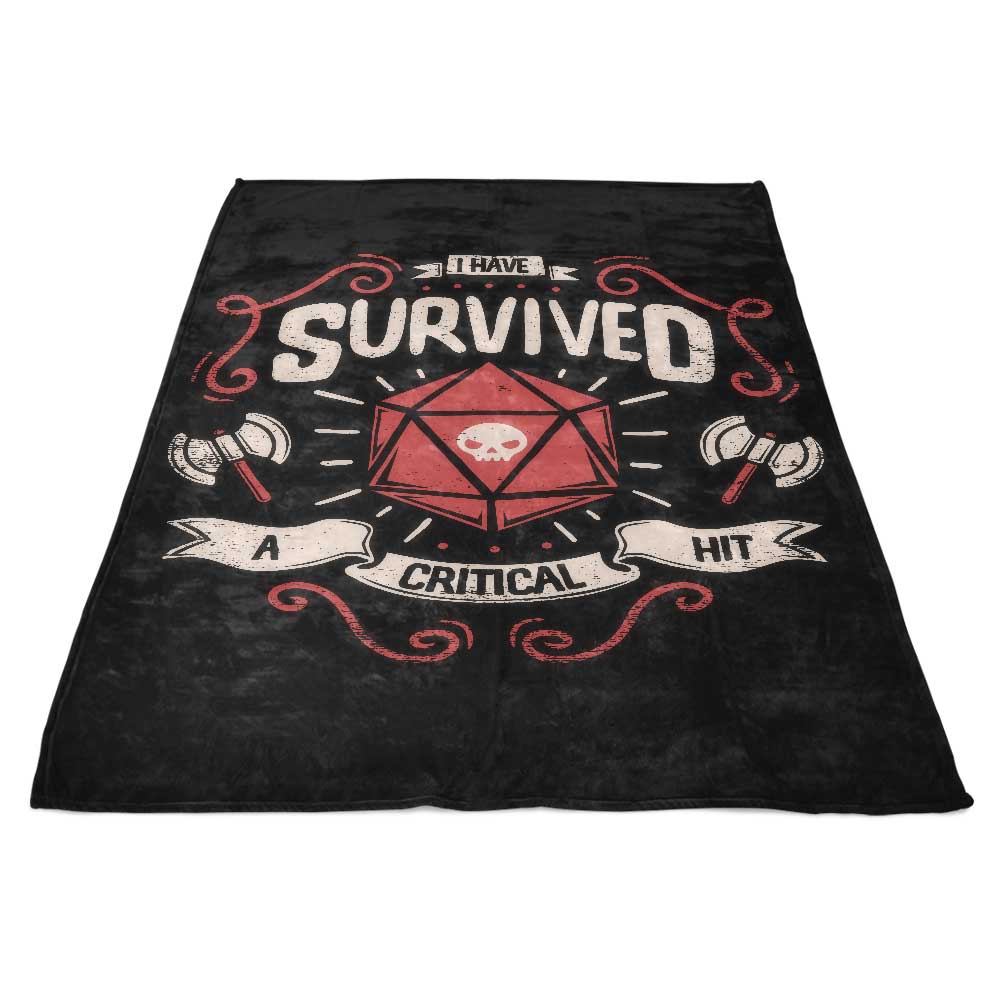 High - Impact Critical Hit Survivor Polyester Fleece Blanket