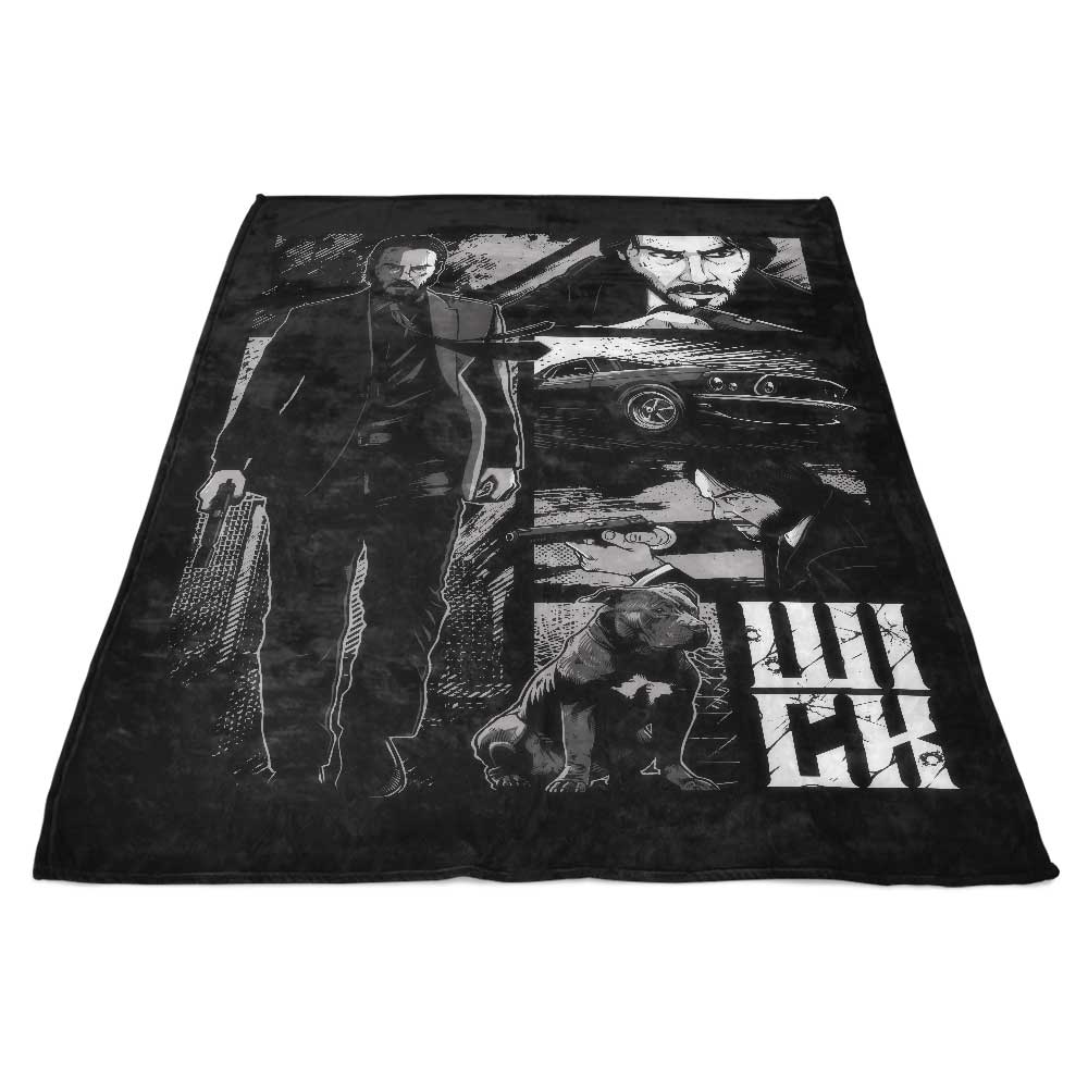 StudioM6's Alternative W-I-C-K Design Fleece Blanket for Cosy Comfort