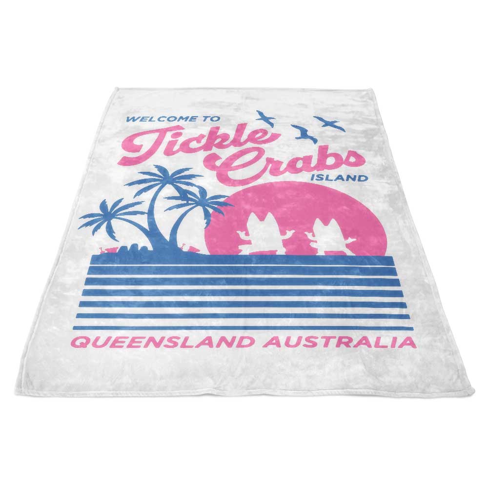 Welcome to the Enchanting Tickle Crabs Island - Soft and Cozy Fleece Blanket