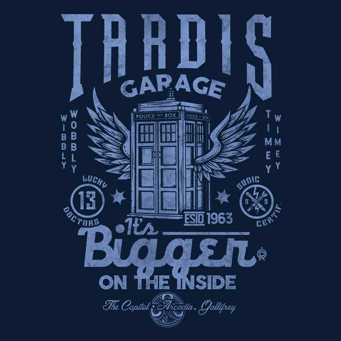 Comfy Fleece Blanket Inspired by Tardis Garage