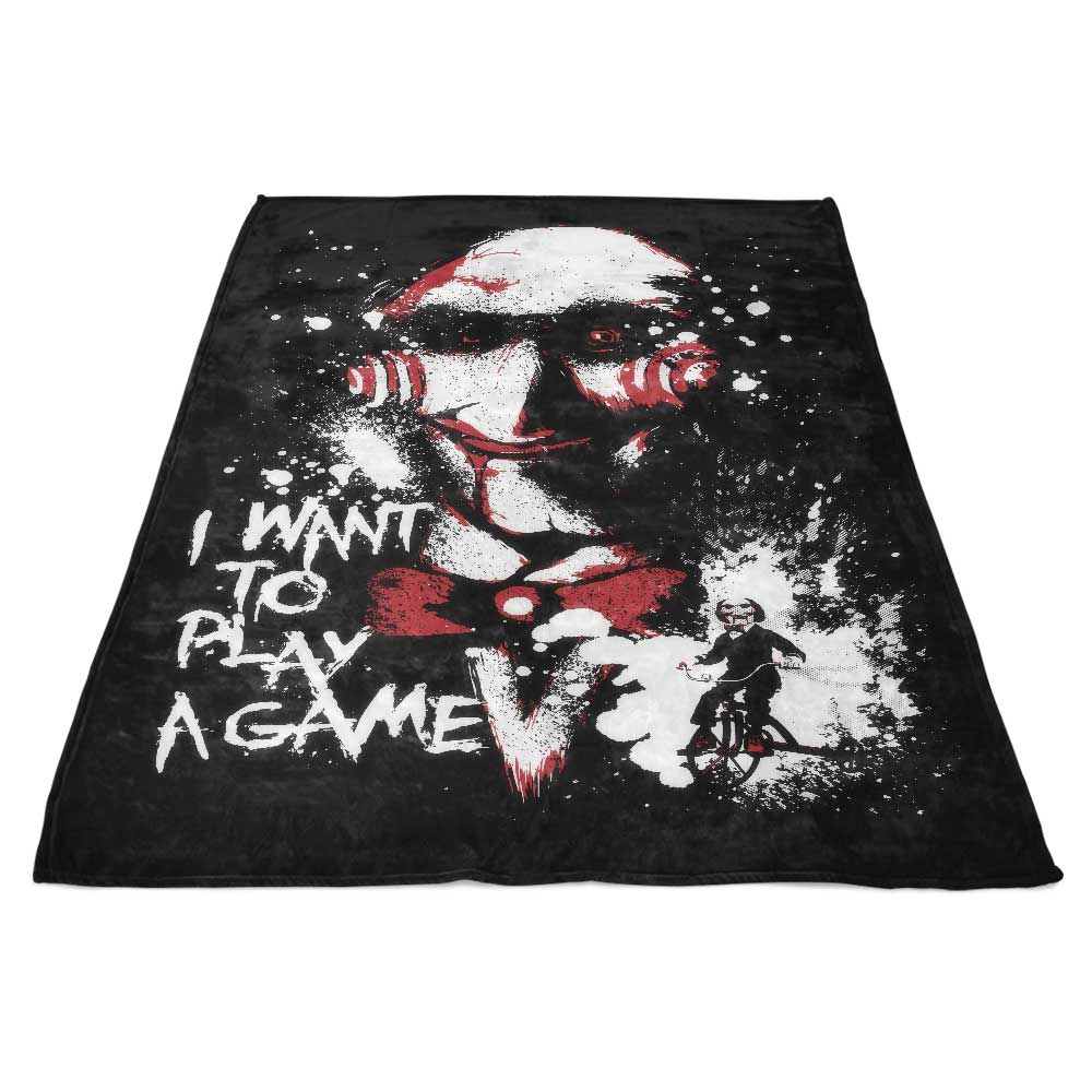 Arinesart's Soft and Plush 'Want to Play a Game' Fleece Blanket