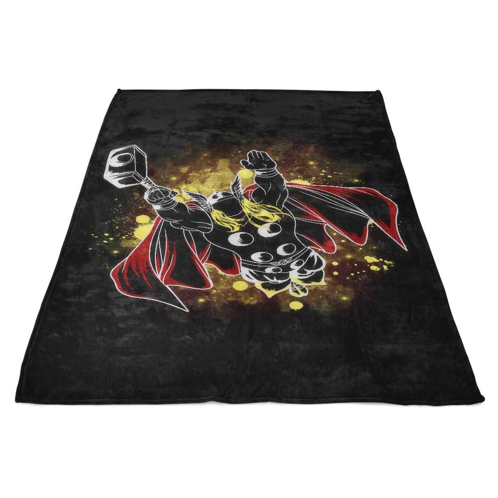 Inked God Design - High - Quality Polyester Fleece Blanket