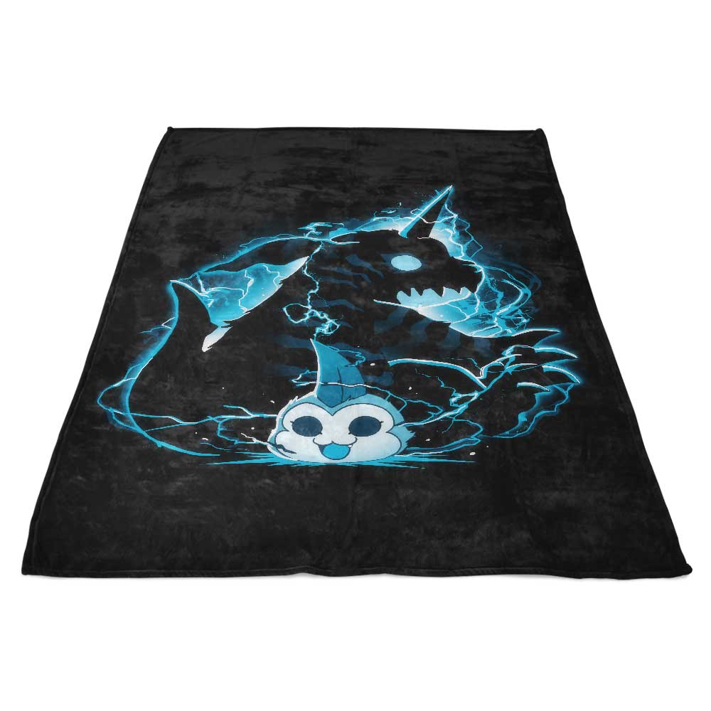 Digital Friendship-themed Fleece Blanket by Vallina84