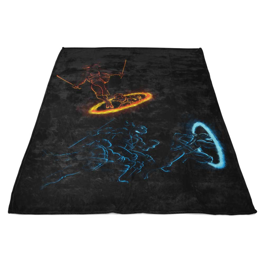 Cozy DJKopet's Turtle Portal 100% Polyester Fleece Blanket