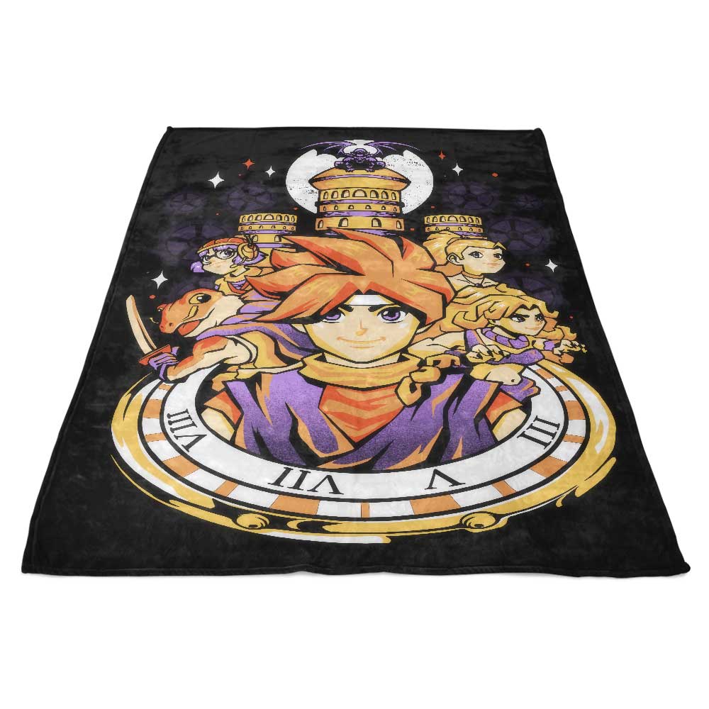 Ultra-Soft Chrono Travelers Polyester Fleece Blanket