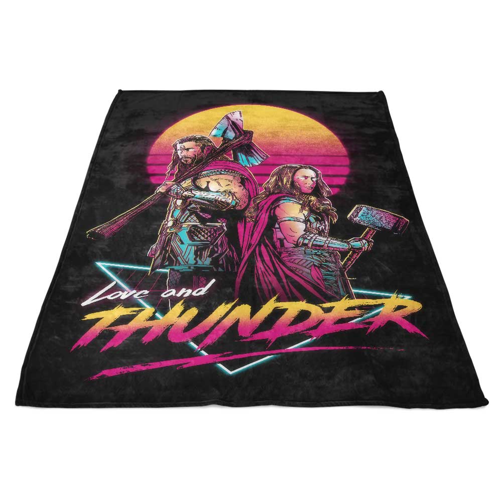 Ultra - Soft Retro Space Vikings Fleece Blanket for Cosy Nights