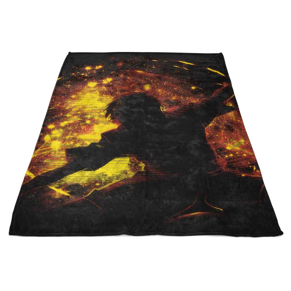 Space Flame USA - Made 100% Polyester Coral Fleece Blanket