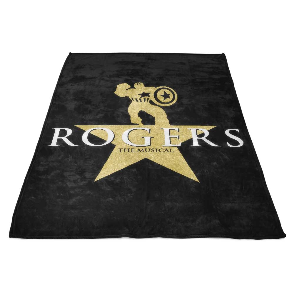 Rogers Brand Luxury Fleece Blanket by CoD Designs
