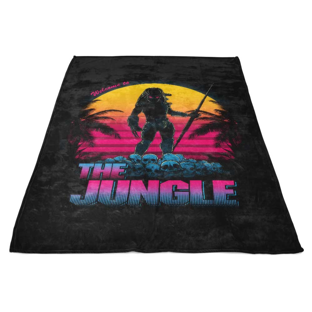 Soft and Plush 'Welcome to the Jungle' Fleece Blanket