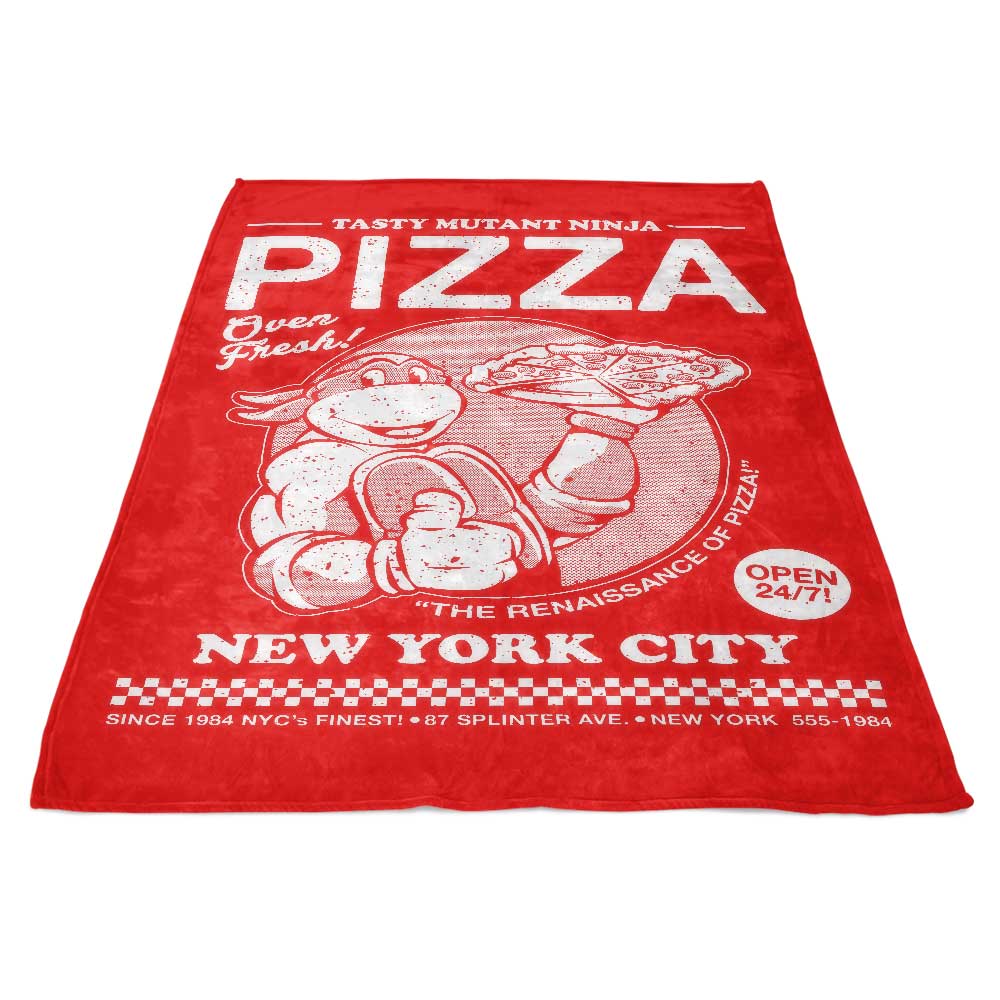 Super Soft Tasty Mutant Ninja Pizza Themed Fleece Blanket