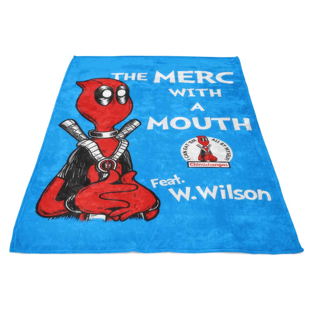 Ultra - Soft Fleece Blanket Featuring 'The Merc with a Mouth'