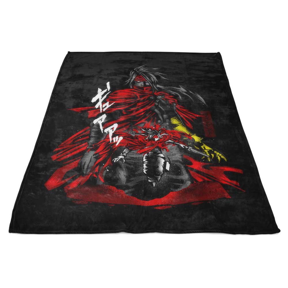Hypertwenty Demon-Themed Red Fleece Blanket Cape