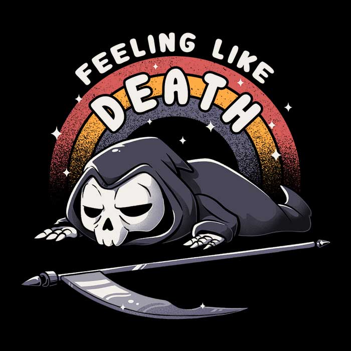 Ultra-Soft 'Feeling Like Death' Polyester Fleece Blanket