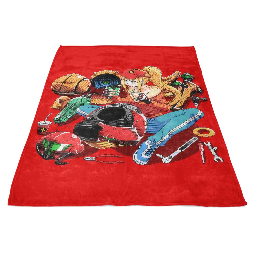 Samus Repairing Themed High - Quality Fleece Blanket