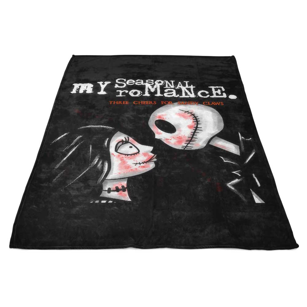 Cozy Seasonal Romance-themed Fleece Blanket for Comfortable Moments