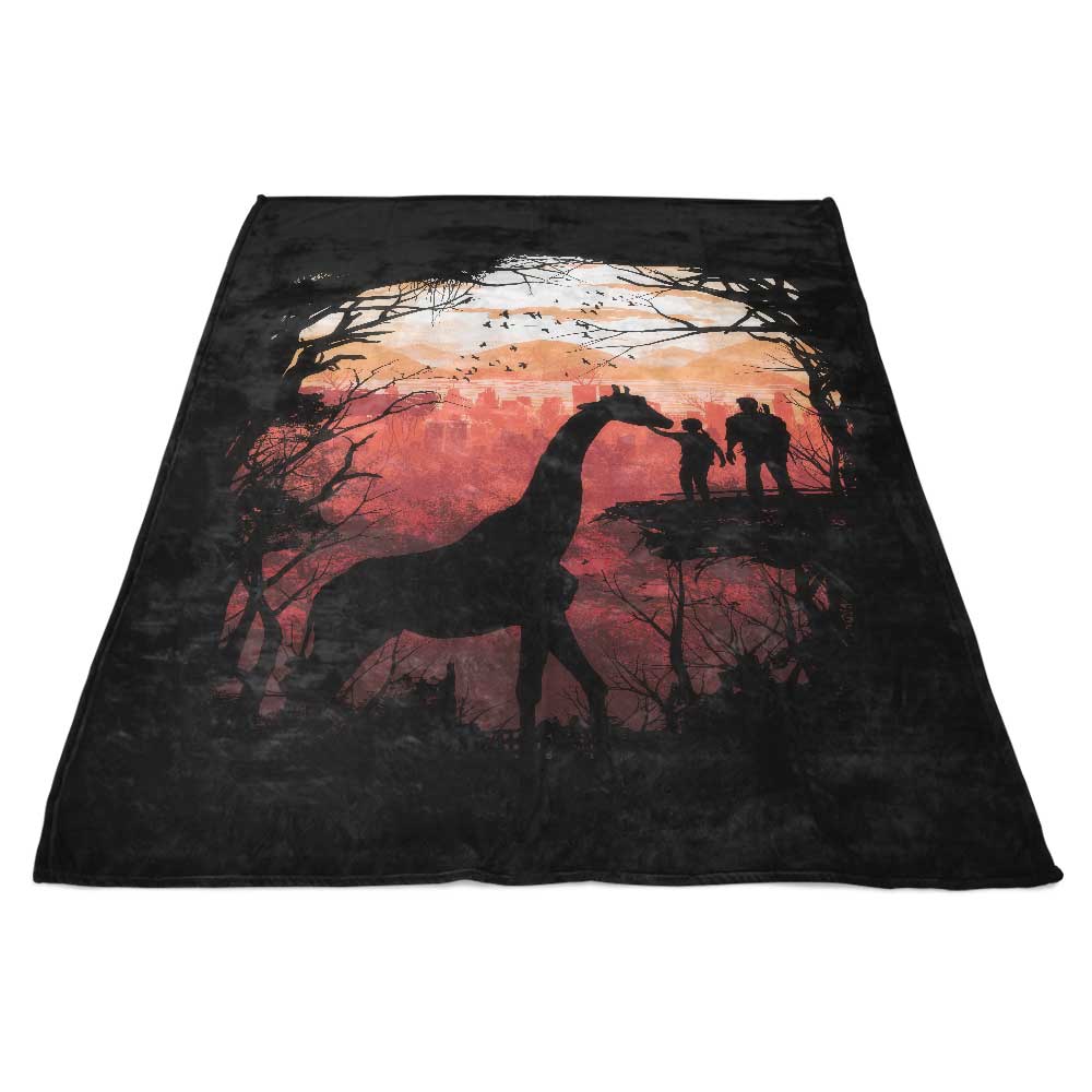 Ultra-Soft 'The Last Sunset' Fleece Blanket by Dandingeroz