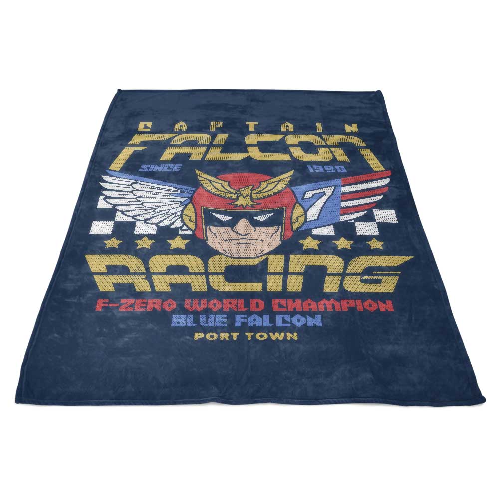 Falcon Racing-themed Luxury Fleece Blanket for Comfort and Style