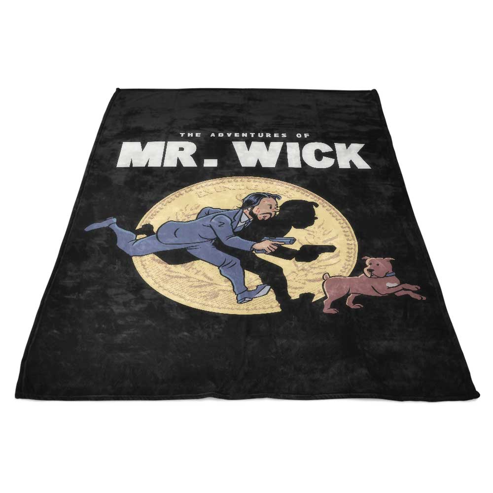 Cosy Fleece Blanket - The Adventures of Mr. Wick by Rustenico