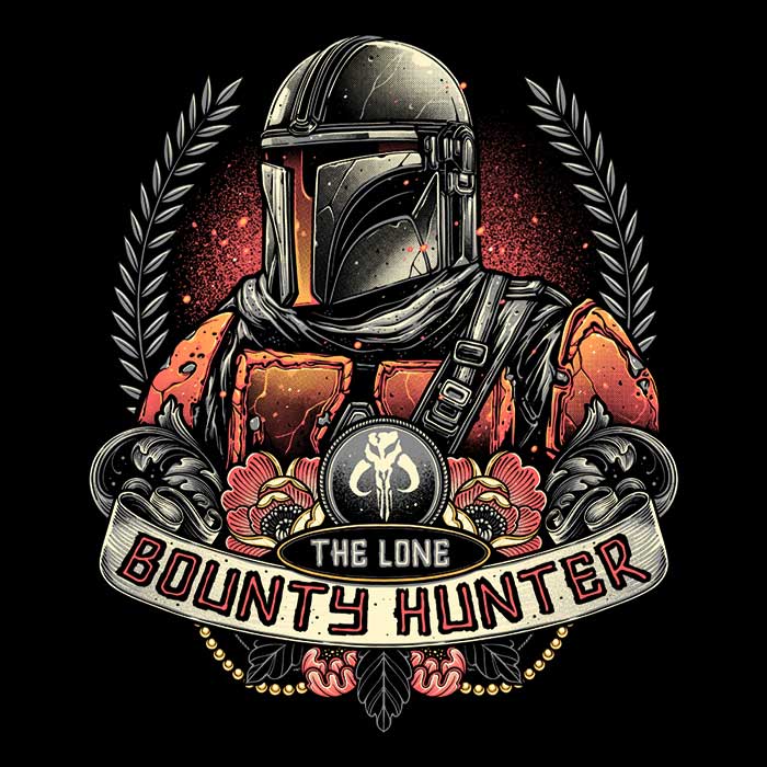 The Solitary Bounty Hunter-themed 100% Polyester Coral Fleece Blanket