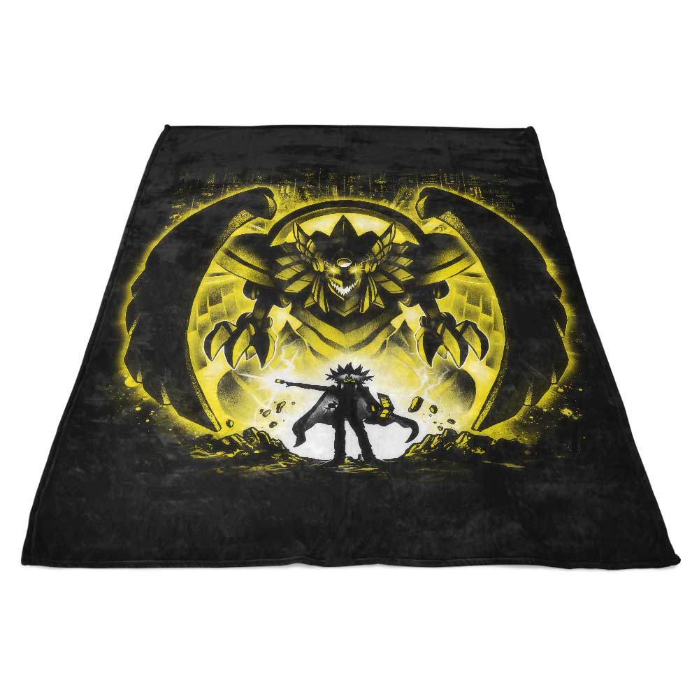 Alemaglia's Fleece Blanket Featuring the Sun Dragon Design