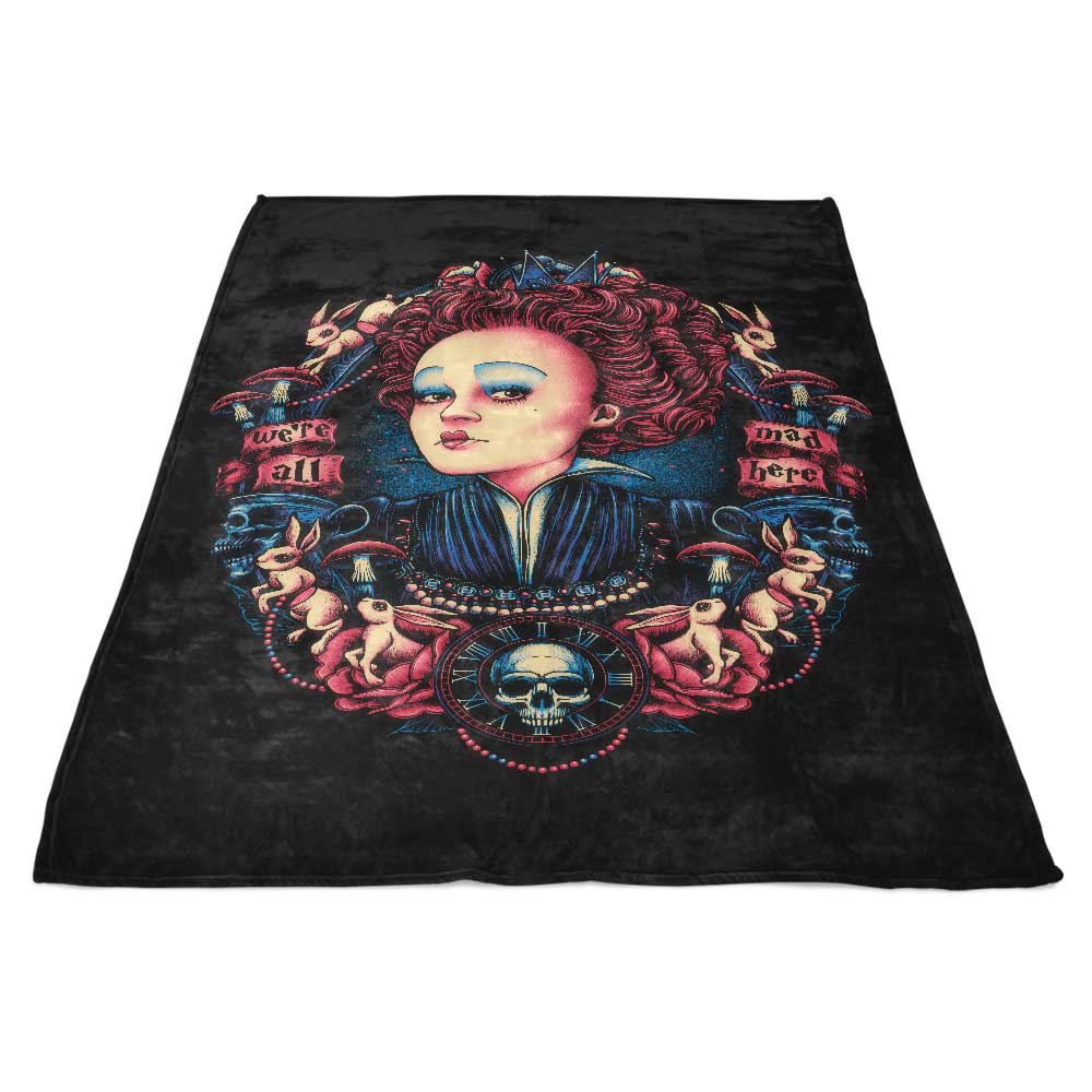 Red Queen Design - Premium Polyester Fleece Blanket