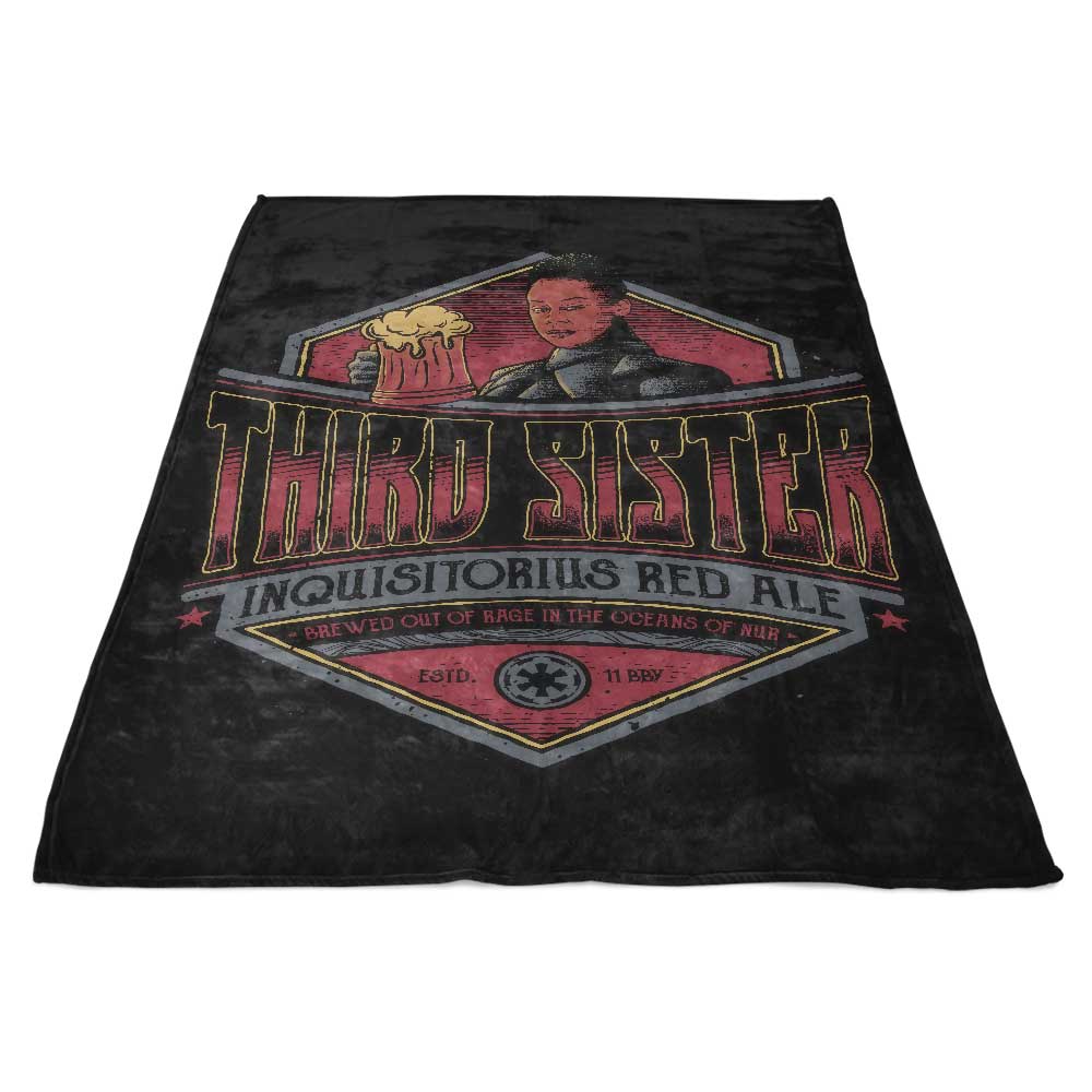 Third Sister Red Ale Themed High - Quality Fleece Blanket