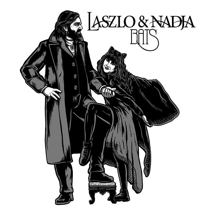 Cozy Fleece Blanket Featuring Laszlo and Nadja from Harebrained