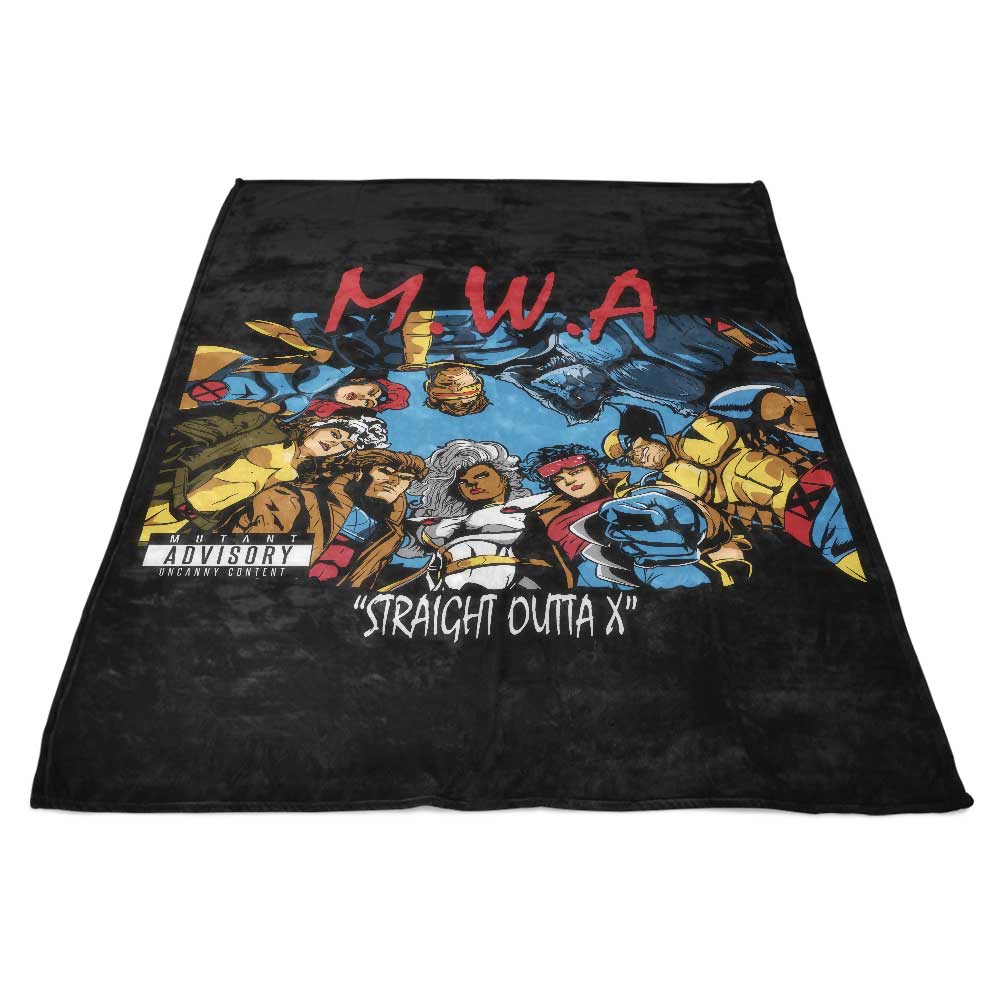 Cozy Fleece Blanket - 'Straight Outta X' Design