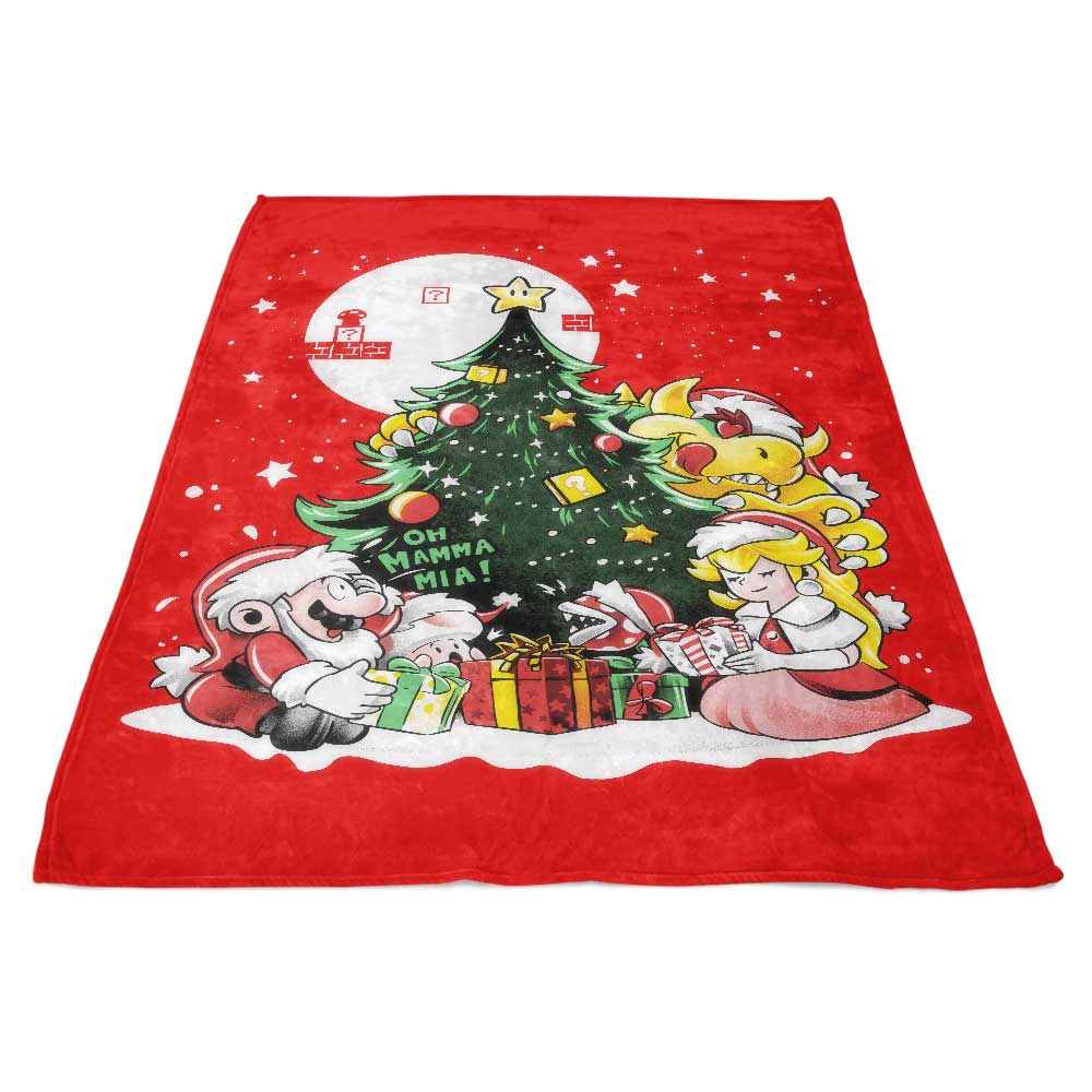Super Christmas Themed Cozy Fleece Blanket for Winter Warmth