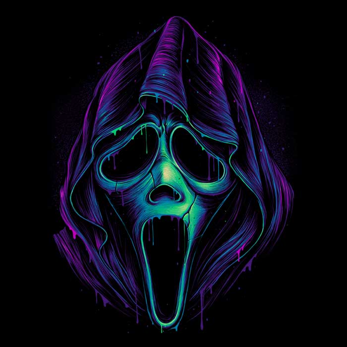 Fleece Blanket with a Mysterious Glowing Ghost Design