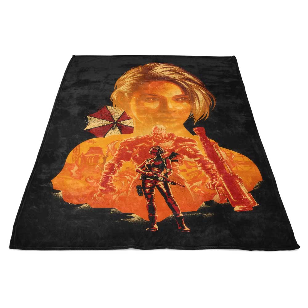 Cozy Fleece Blanket Featuring Resident Jill