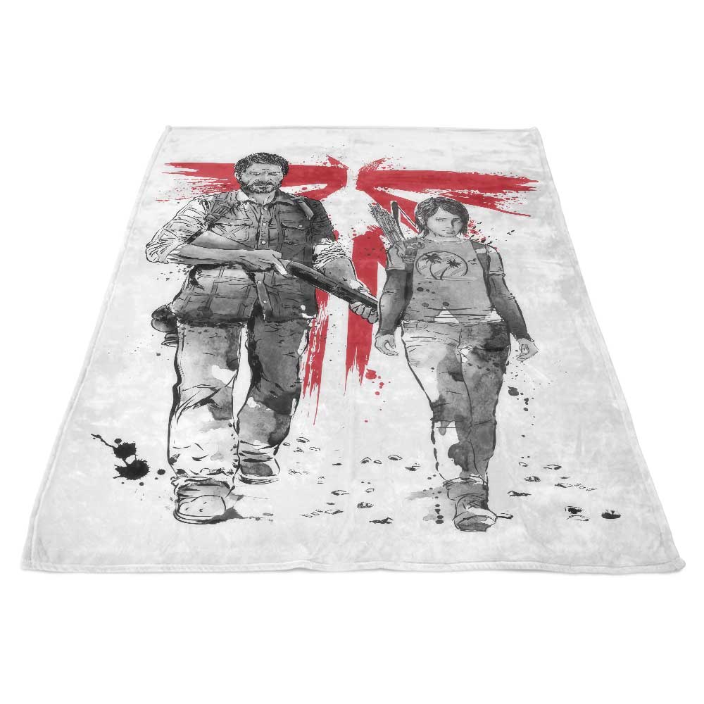 Ultra - Soft Survivors Sumi - e 100% Polyester Fleece Blanket