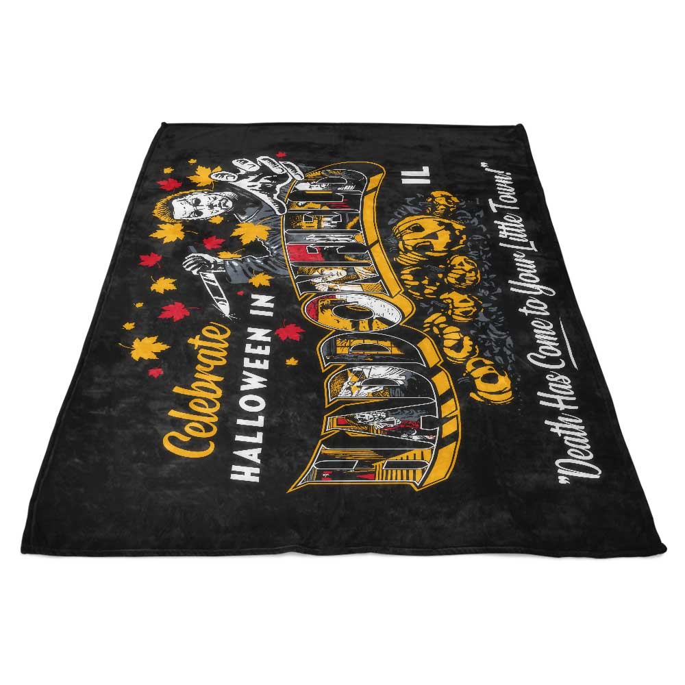 Cozy Fleece Blanket for Visiting Haddonfield