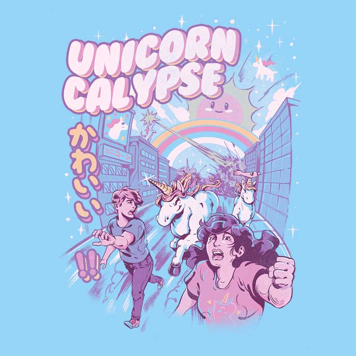 Ilustrata's Soft and Plush Unicorn Calypse Fleece Blanket