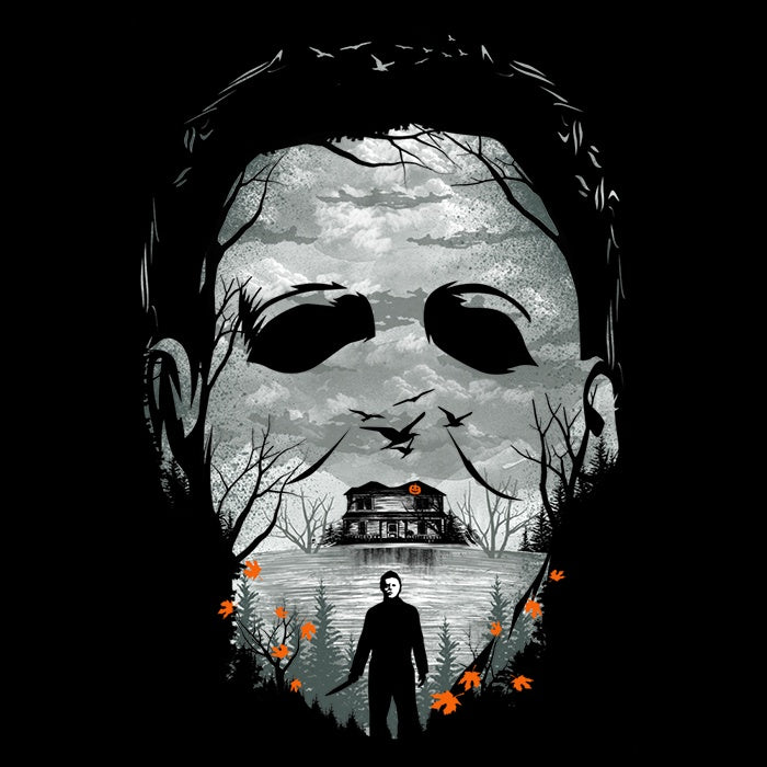 Halloween-Themed Fleece Blanket - The Shape of Halloween