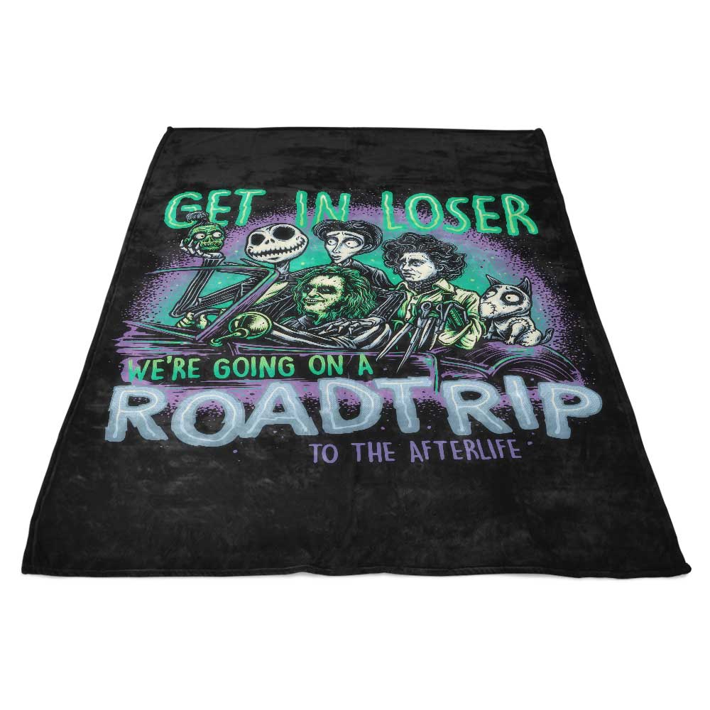 Cozy Fleece Blanket - Journey to the Afterlife Design