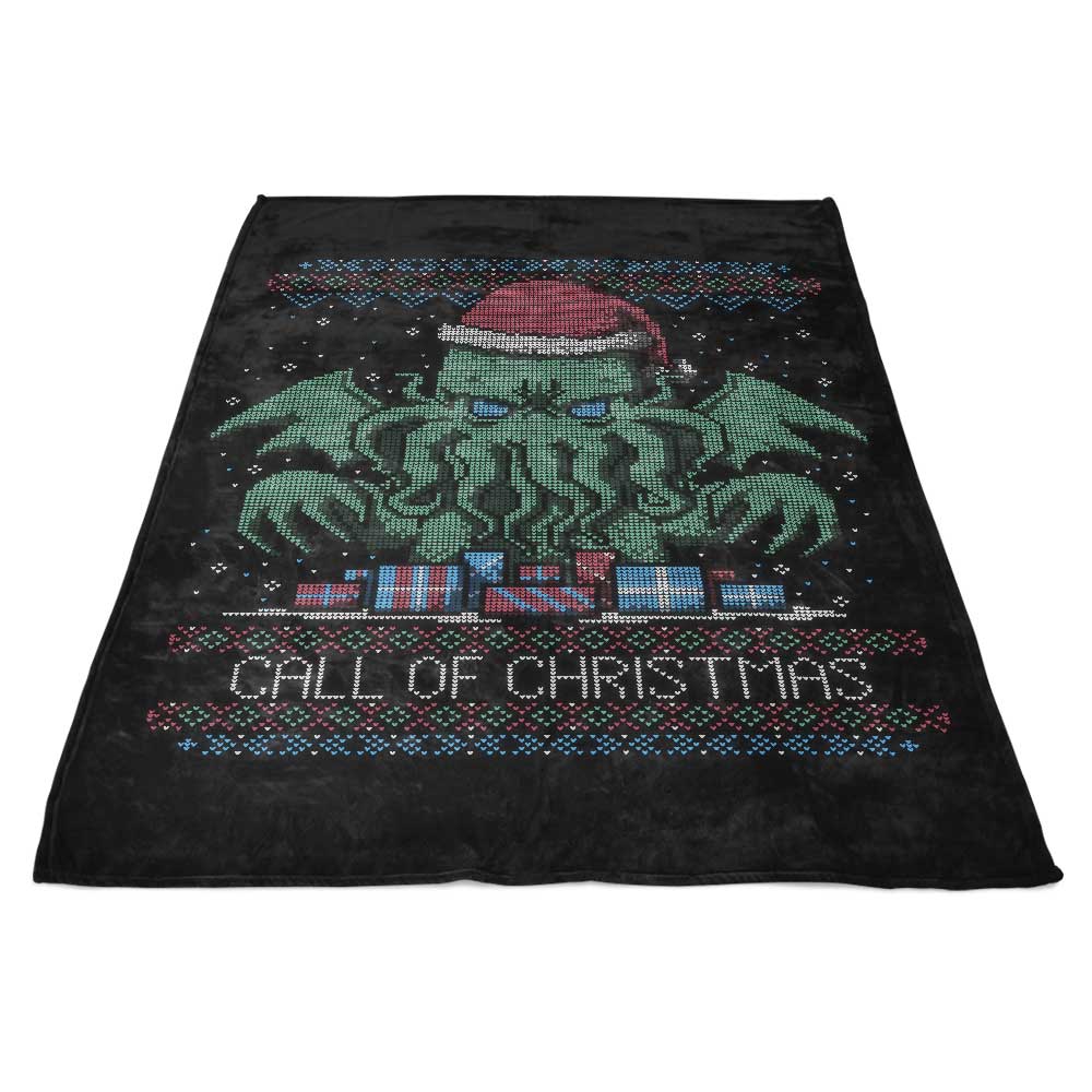 Cozy Christmas-themed 100% Polyester Fleece Blanket